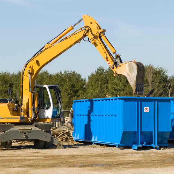 can i rent a residential dumpster for a construction project in Finley Point Montana